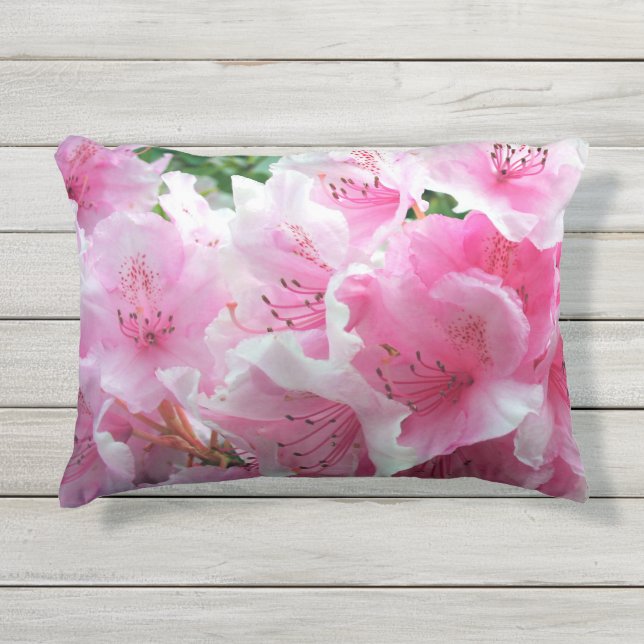Coussin D'extérieur Fleurs florales roses tombées (Devant)