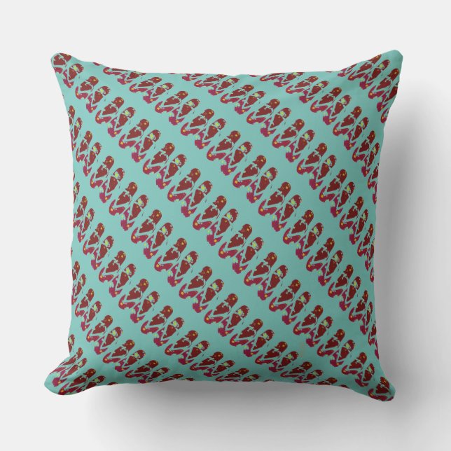 Coussin D'extérieur Flip Flops (canneberge) (Recto)