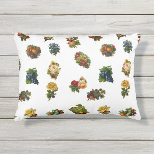 Coussin D'extérieur Fruits et fleurs vintages