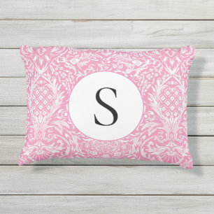 Coussin D'extérieur Fuchsia rose ananas Victorian Vintage Damask