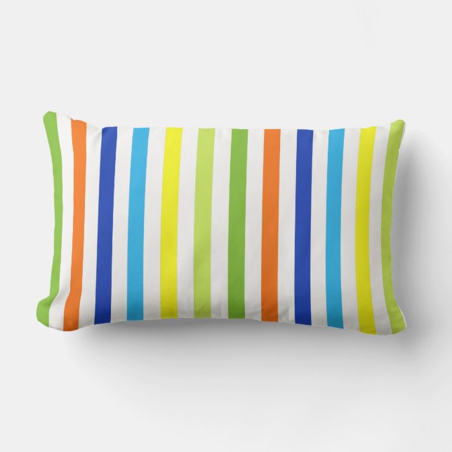 Coussin D'extérieur Fun Bright and Bold - Stripes modernes (Recto)