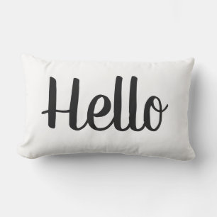 Coussin D'extérieur fun HELLO - GOODBYE  