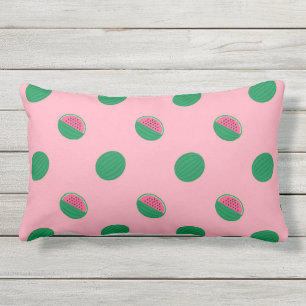Coussin D'extérieur Fun Pink Green Watermelon Motif été extérieur