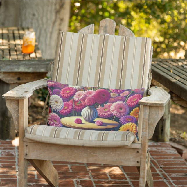 Coussin D'extérieur Gerbera Daisy Charm Extérieur (Chaise)
