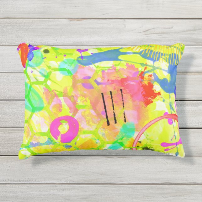 Coussin D'extérieur Graffiti été (Devant)