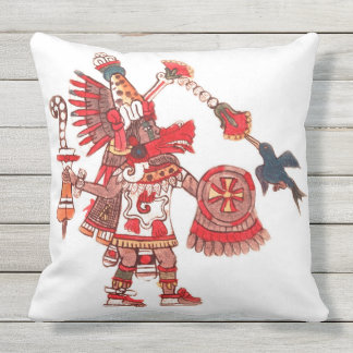 Coussin D'extérieur Guerrier aztèque de chaman de danse