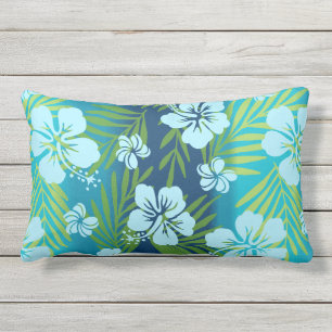 Coussin D'extérieur Hibiscus tropicaux Kalani Tie Dye réversible - Tu