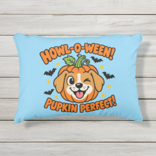 Coussin D'extérieur Howl O Ween Pupkin Parfait Chien Mignon T-Shirt Ha