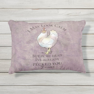 Coussin D'extérieur "I May Look Calm"