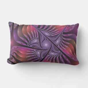 Coussin D'extérieur Imaginaire coloré Abstrait Trippy Violet Fractal