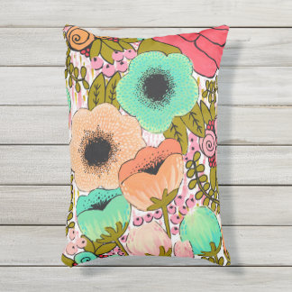 Coussin D'extérieur Impression de l'artiste botanique peint