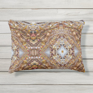 Coussin D'extérieur Impression de perles de tons Terre