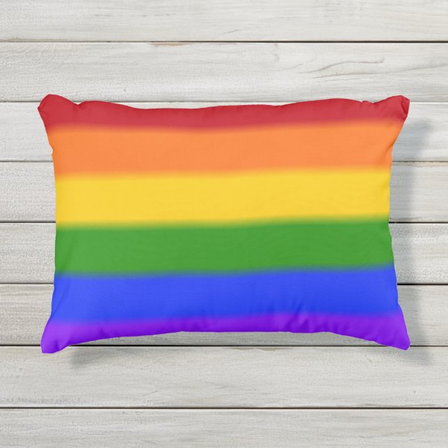 Coussin D'extérieur Indicateur Gay pride d'arrêt (Devant)