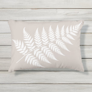 Coussin D'extérieur Inspiration boisland Taupe Moccha Blanc Fougère