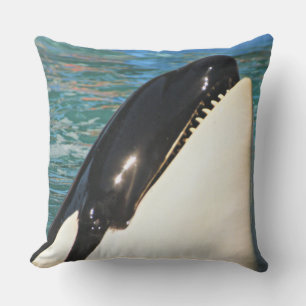 Coussin D'extérieur Instantané de baleine bleue dans l'océan