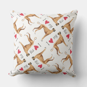 Coussin D'extérieur J'aime mon Sloughi