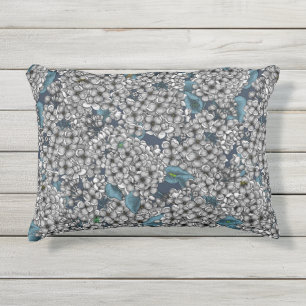 Coussin D'extérieur Jardin Lilac blanc