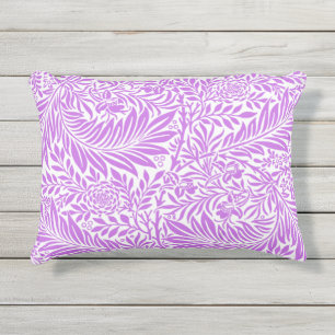 Coussin D'extérieur Jolie feuille violette et blanche pour elle