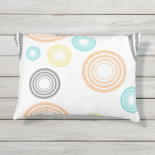 Coussin D'extérieur Joueuse, tendance, cool, moderne, cercles simples
