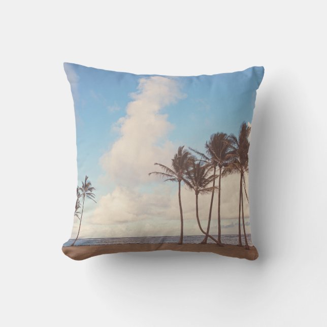 Coussin D'extérieur Kauai Island Palms Extérieur Jeu d'oreiller (Recto)