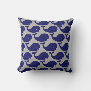 Coussin D'extérieur La joyeuse baleine bleue