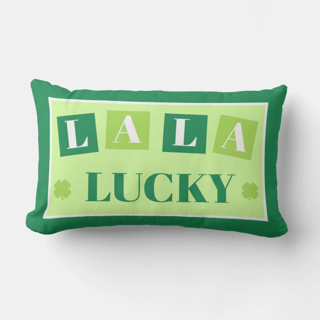 Coussin D'extérieur La La Lucky Saint-Patrick (Recto)