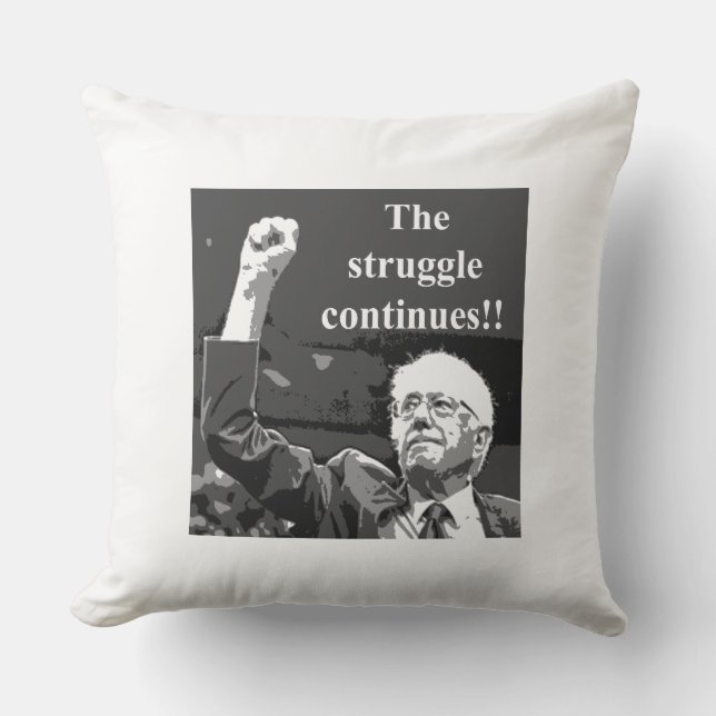 Coussin D'extérieur La lutte continue (Recto)