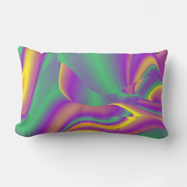 Coussin D'extérieur La magie des couleurs Abstrait Rainbowart 3D (Recto)