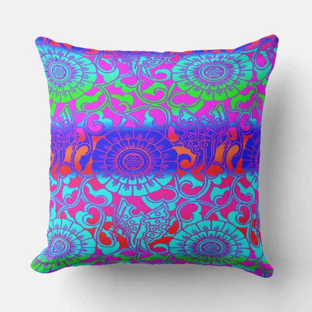 Coussin D'extérieur La nature rencontre l'art (Recto)