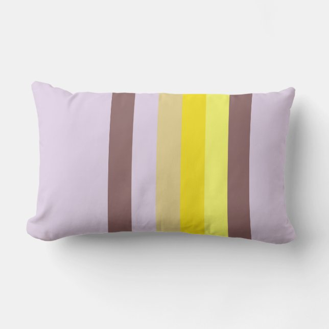 Coussin D'extérieur Lavande jaune Brown (Recto)