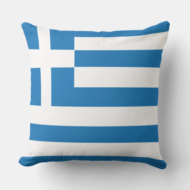 Coussin D'extérieur Le drapeau national de la Grèce (Recto)