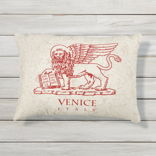 Coussin D'extérieur Le manteau des bras de Venise, Italie (Dos)