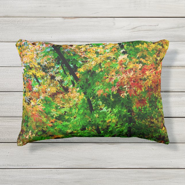Coussin D'extérieur L'érable japonais à l'automne (Devant)