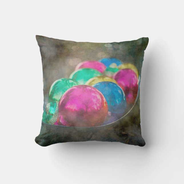 Coussin D'extérieur Les bijoux de Noël de la forêt (Recto)