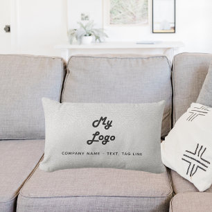 Coussin D'extérieur Logo d'entreprise en argent
