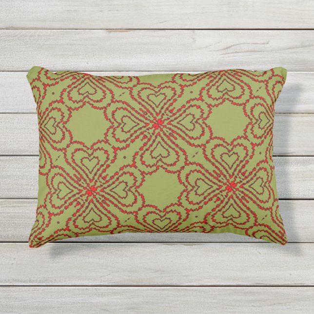 Coussin D'extérieur Love Heart Motif (Devant)
