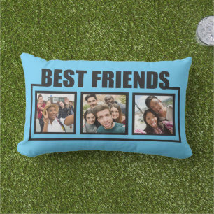 Coussin D'extérieur Meilleurs amis photos personnalisées et couleur