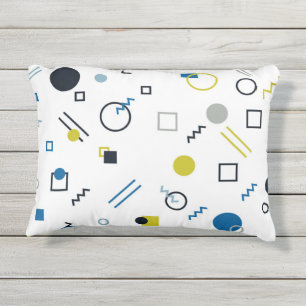 Coussin D'extérieur Memphis, cool, tendance, art géométrique moderne