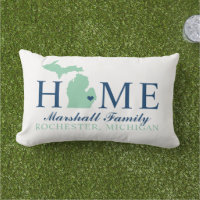 Michigan Maison Monogramme État Navy Famille