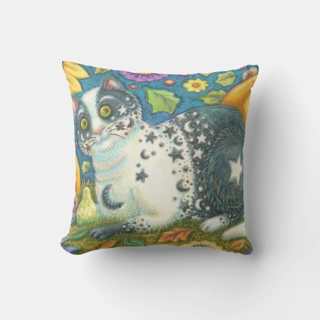 Coussin D'extérieur MILKYWAY Halloween Chat JETER PILLOTE (Recto)