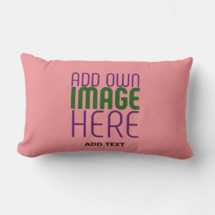 COUSSIN D'EXTÉRIEUR MODÈLE DE TEXTE D'IMAGE ROSE MODERNE ÉDITABLE SAUM