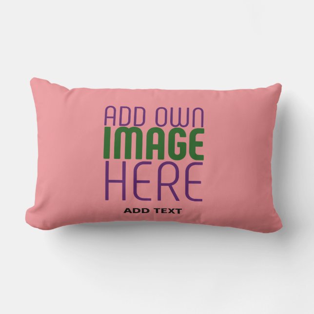 COUSSIN D'EXTÉRIEUR MODÈLE DE TEXTE D'IMAGE ROSE MODERNE ÉDITABLE SAUM (Recto)