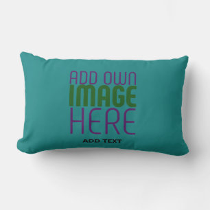 COUSSIN D'EXTÉRIEUR MODÈLE DE TEXTE D'IMAGE VERTE TURQUOISE MODERNE