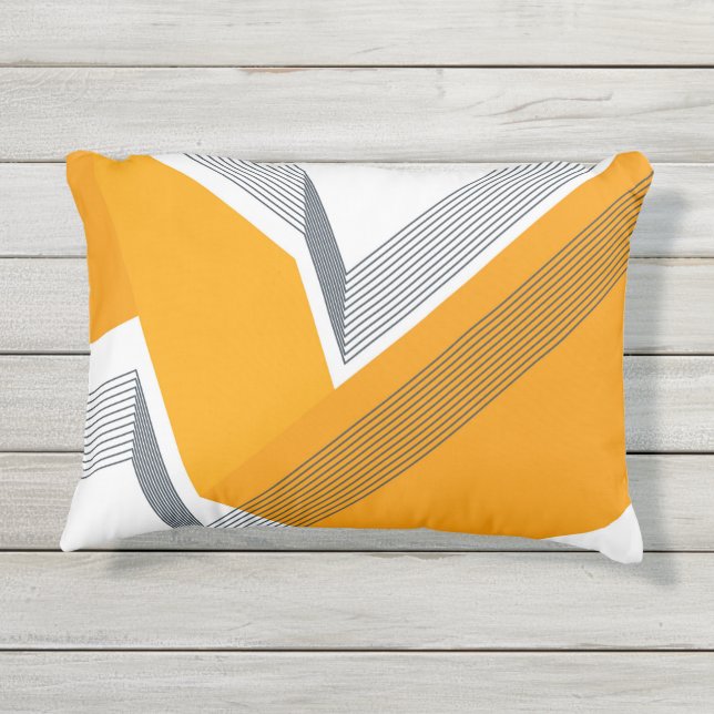 Coussin D'extérieur Moderne, cool, tendance, urbain, art géométrique s (Dos)