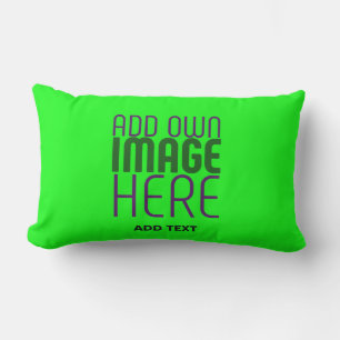 COUSSIN D'EXTÉRIEUR MODERNE ÉDITABLE NEON GREEN IMAGE MODÈLE TEXTE