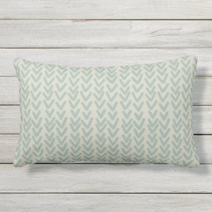 Coussin D'extérieur Moderne motif boho V Seafoam vert beige