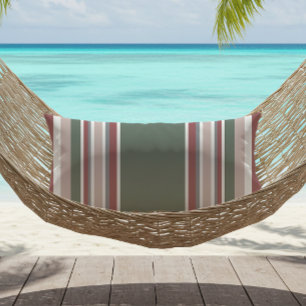 Coussin D'extérieur Moderne rayé Dusty Rose Sage Vert Gris