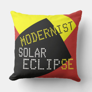 Coussin D'extérieur Modernist Solar Eclipse Lazy Funny personnalisable