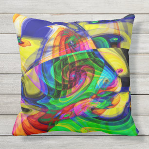 Coussin D'extérieur Mon carreau de fractale de Picasso