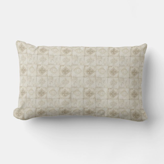 Coussin D'extérieur Motif beige (Recto)
